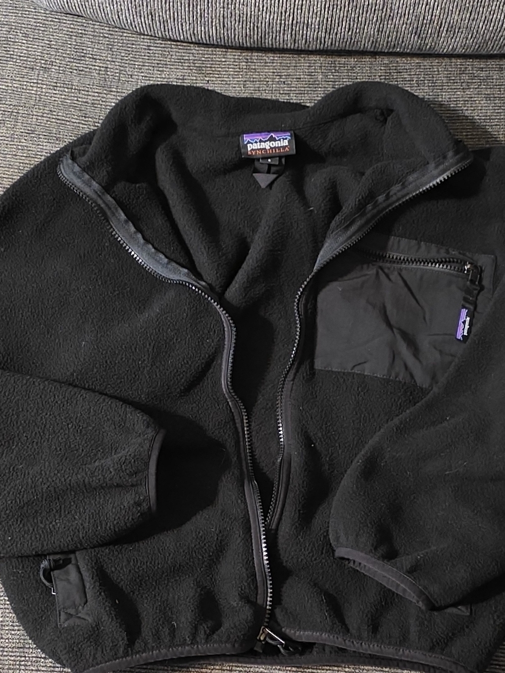 Patagonia Black Men's Synchilla Fleece Zip Jacket